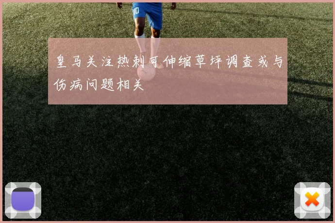 皇马关注热刺可伸缩草坪调查或与伤病问题相关